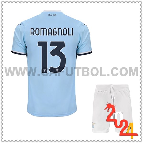 Primera Equipacion del SS Lazio ROMAGNOLI #13 Ninos 2024 2025