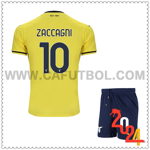 Segunda Equipacion del SS Lazio ZACCAGNI #10 Ninos 2024 2025