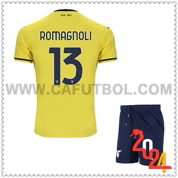 Segunda Equipacion del SS Lazio ROMAGNOLI #13 Ninos 2024 2025