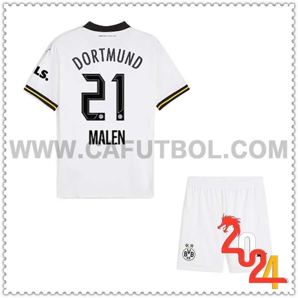 Tercero Equipacion del Dortmund BVB MALEN #21 Ninos 2024 2025