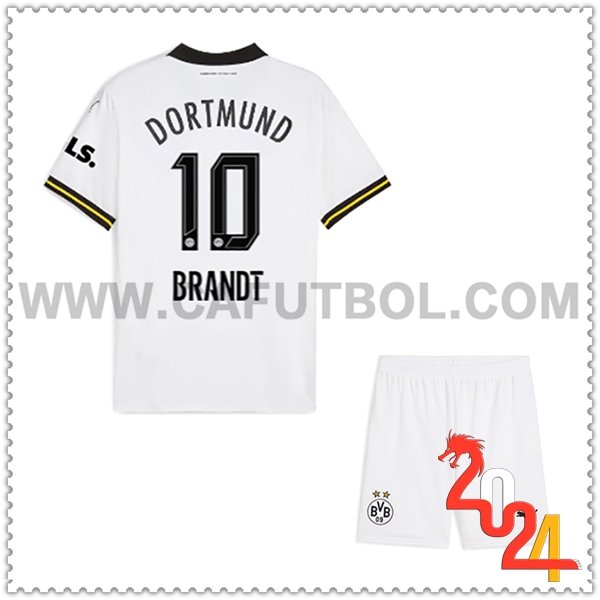 Tercero Equipacion del Dortmund BVB BRANDT #10 Ninos 2024 2025