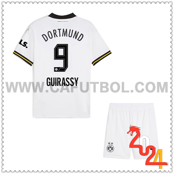 Tercero Equipacion del Dortmund BVB GUIRASSY #9 Ninos 2024 2025