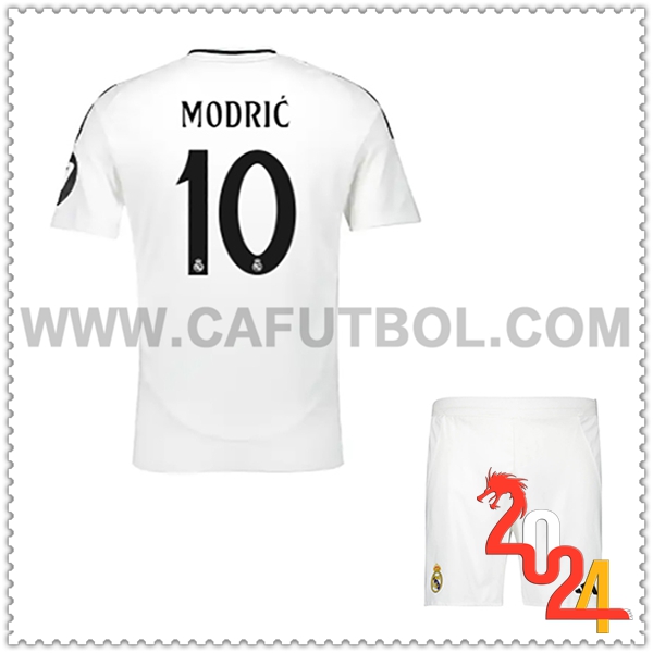 Primera Equipacion del Real Madrid MODRIC #10 Ninos 2024 2025