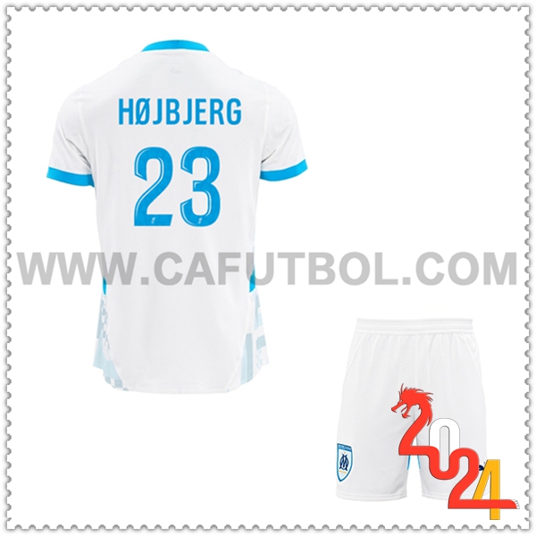 Primera Equipacion del Marsella OM HØJBJERG #23 Ninos 2024 2025