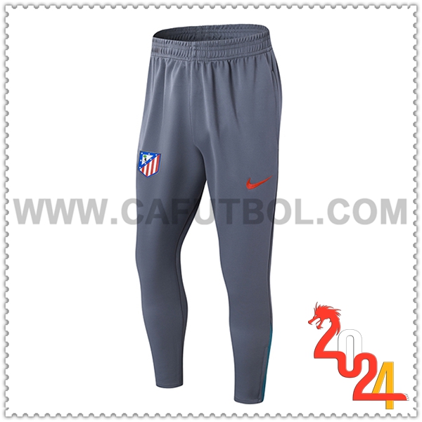 Pantalones Entrenamiento Atletico Madrid Gris 2024 2025