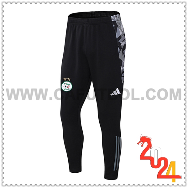 Pantalones Entrenamiento Algeria Negro/Gris 2024 2025