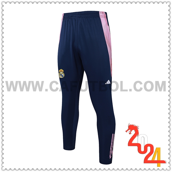 Pantalones Entrenamiento Real Madrid Azul/Rosa 2024 2025