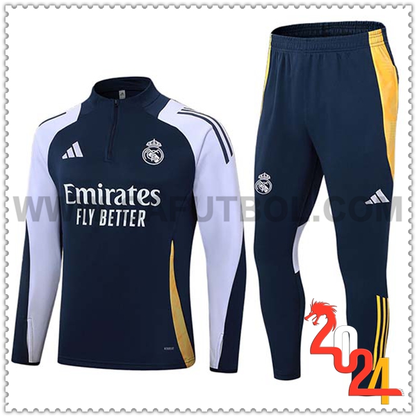 Chandal Futbol Real Madrid Azul/Blanco/Amarillo 2024 2025