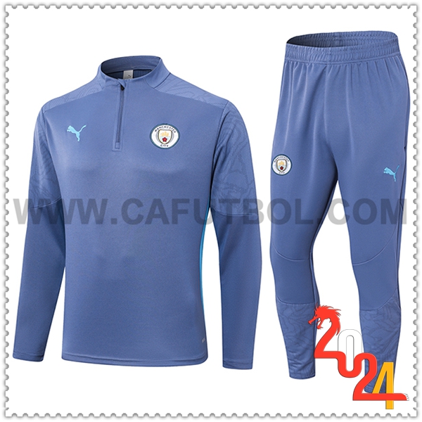 Chandal Futbol Manchester City Gris/Azul 2024 2025