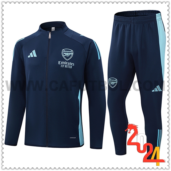 Chandal Chaquetas Futbol Arsenal azul real 2024 2025