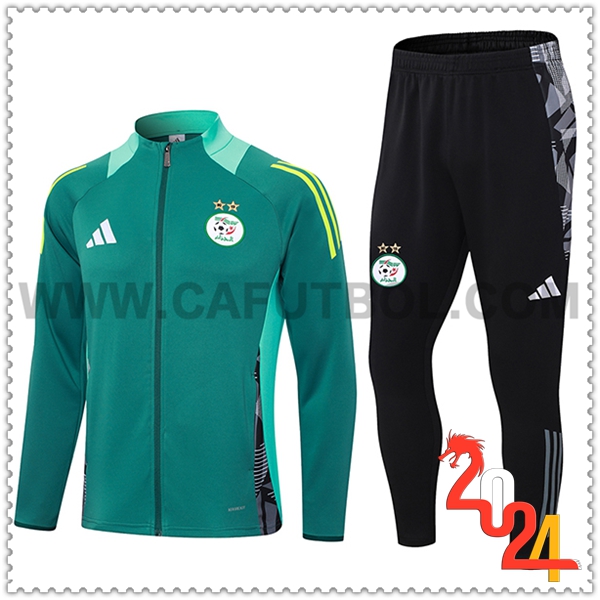 Chandal Chaquetas Futbol Algeria Verde 2024 2025