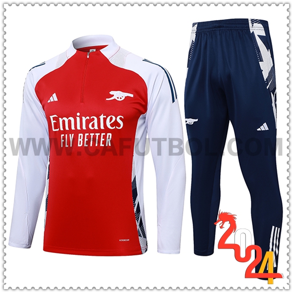 Chandal Futbol Arsenal Rojo/Blanco 2024 2025