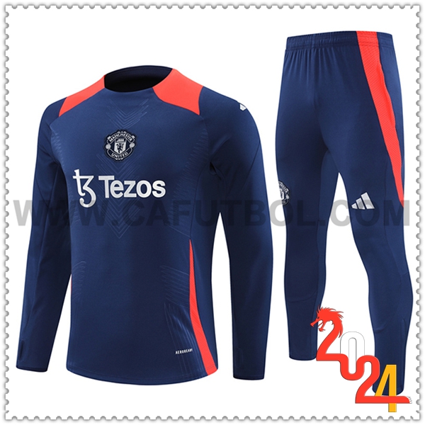 Chandal Futbol Manchester United Azul/Naranja 2024 2025 -04