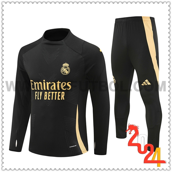 Chandal Futbol Real Madrid Negro/Amarillo 2024 2025 -03