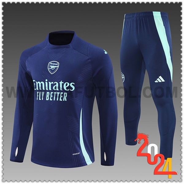 Chandal Futbol Arsenal Ninos Azul/Verde 2024 2025