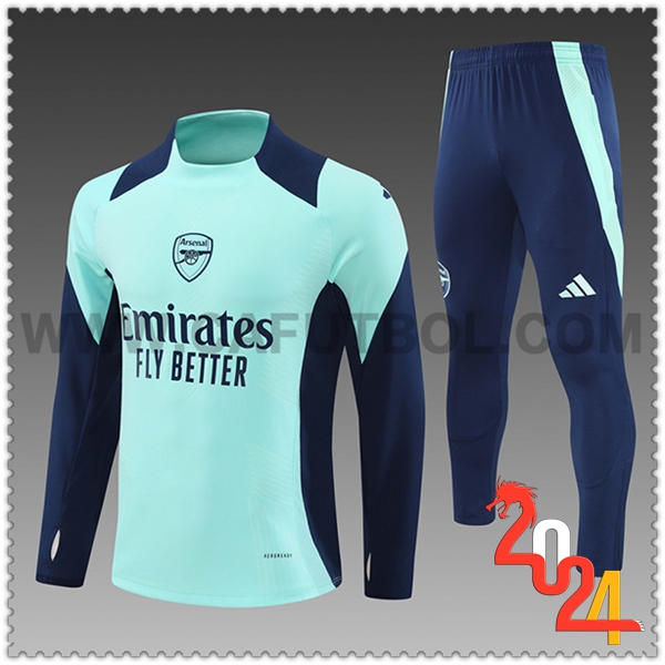 Chandal Futbol Arsenal Ninos Verde/Azul 2024 2025