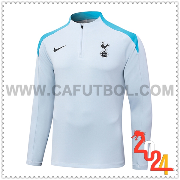 Sudadera Entrenamiento Tottenham Hotspur Blanco/Azul 2024 2025