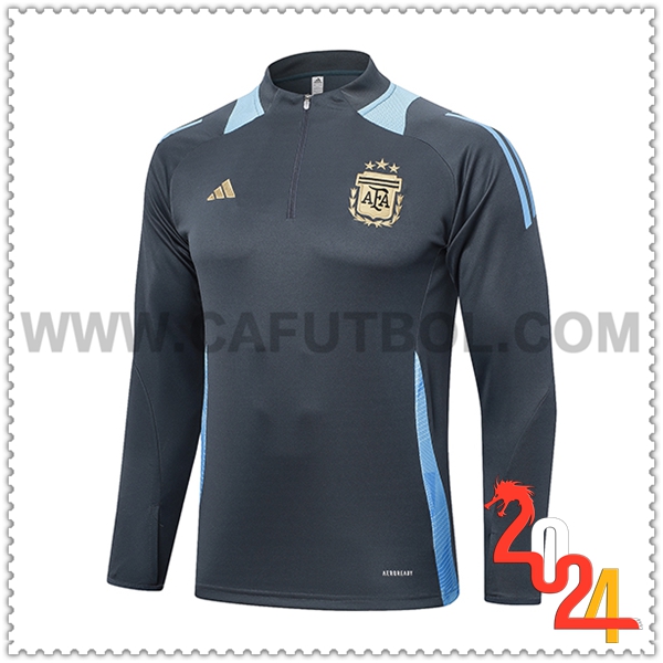 Sudadera Entrenamiento Argentina Gris/Azul 2024 2025