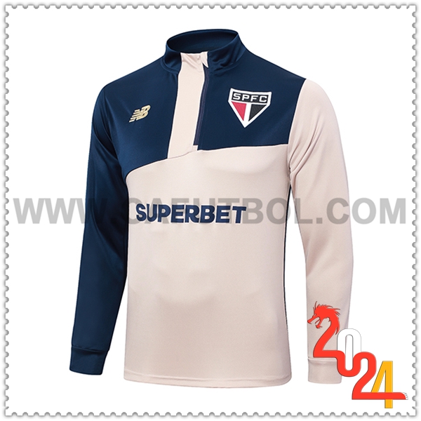 Sudadera Entrenamiento Sao Paulo FC Amarillo/Azul 2024 2025