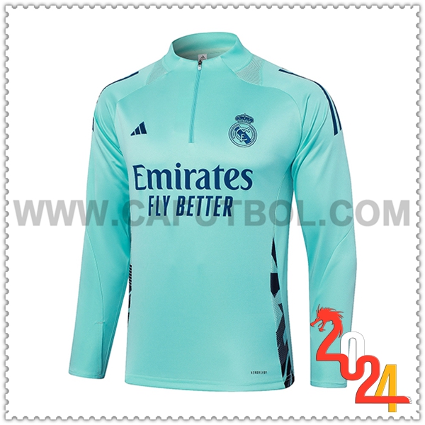 Sudadera Entrenamiento Real Madrid Verde/Azul 2024 2025