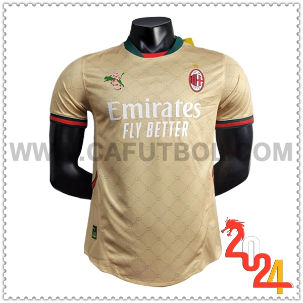 Camiseta Futbol AC Milan AMARILLO Edicion especial 2024 2025