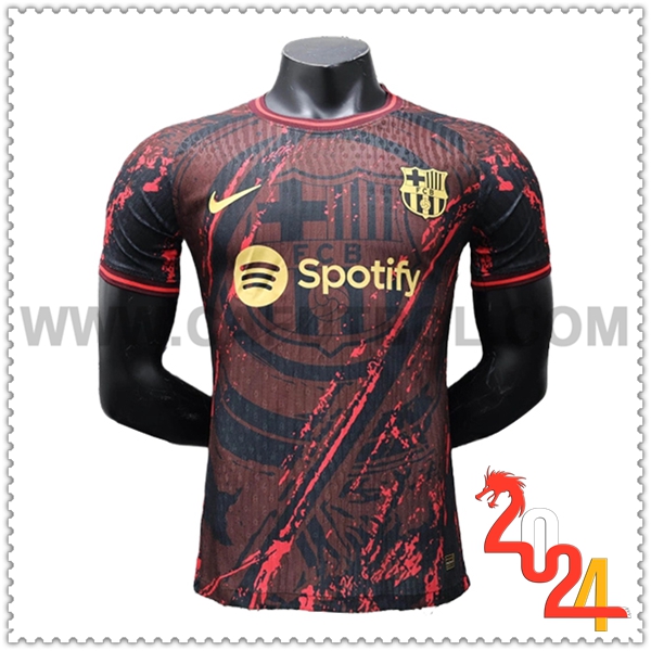 Camiseta Futbol FC Barcelona Negro/Rojo Edicion especial 2024 2025