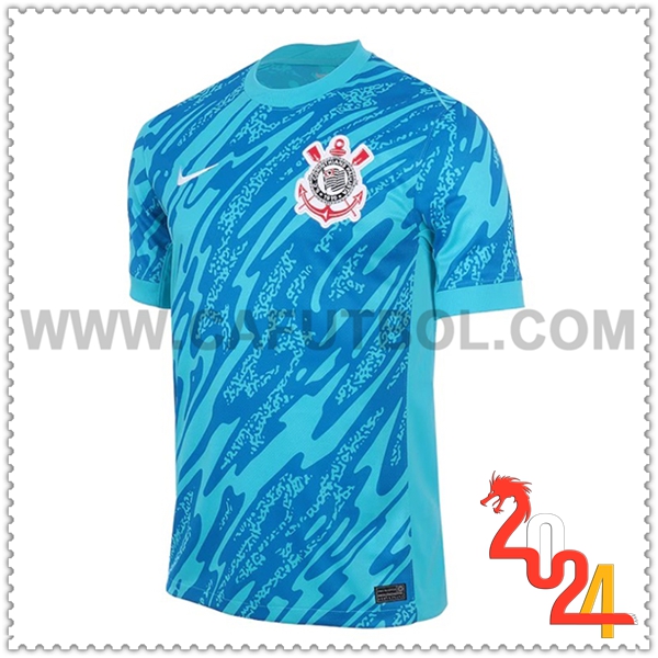 Camiseta Futbol Portero Corinthians Azul 2024 2025