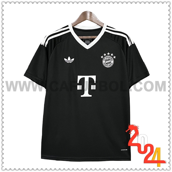 Camiseta Futbol Portero Bayern Munich Negro 2024 2025