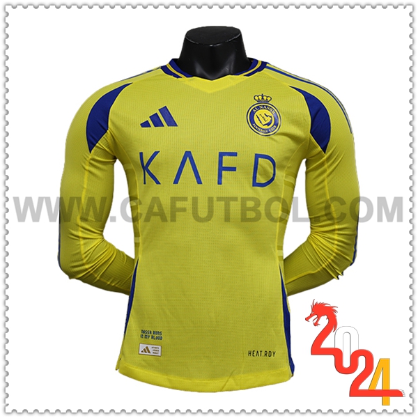 Primera Camiseta Futbol Al-Nassr Mangas largas 2024 2025