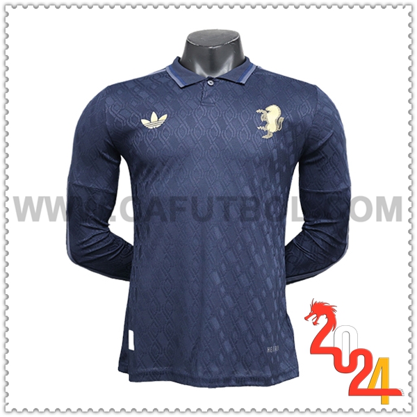 Segunda Camiseta Futbol Juventus Mangas largas 2024 2025