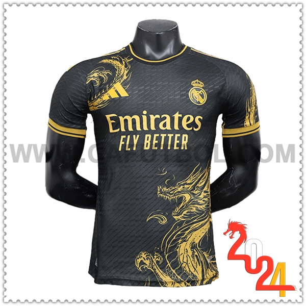 Camiseta Futbol Real Madrid Negro Edicion especial 2024 2025