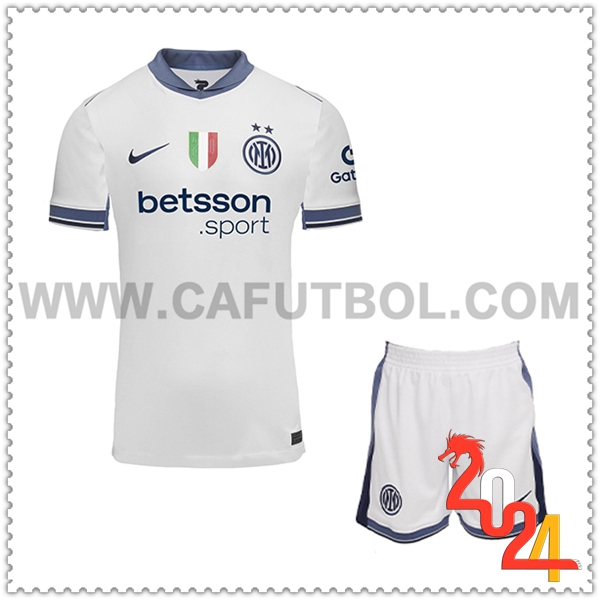 Segunda Nuevo Equipacion del Inter Milan Ninos 2024 2025