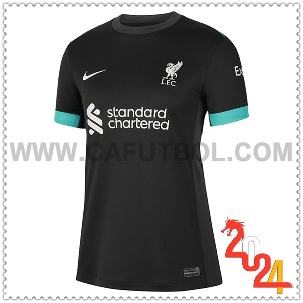 Segunda Nuevo Camiseta FC Liverpool Mujer 2024 2025