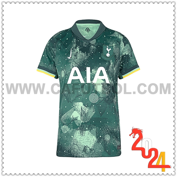 Tercero Nuevo Camiseta Tottenham Hotspur Mujer 2024 2025