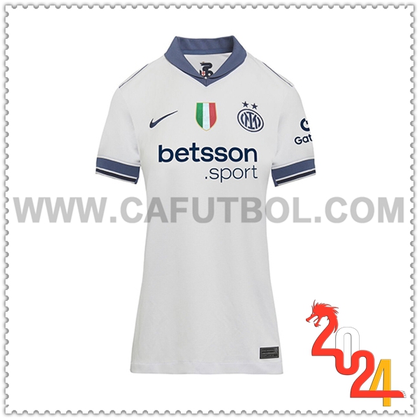 Segunda Nuevo Camiseta Inter Milan Mujer 2024 2025