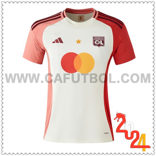 Tercero Nuevo Camiseta Lyon OL Mujer 2024 2025