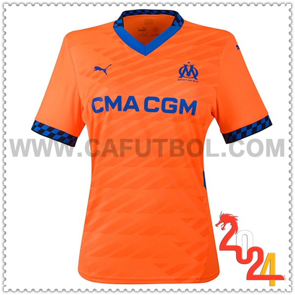 Tercero Nuevo Camiseta Marsella OM Mujer 2024 2025