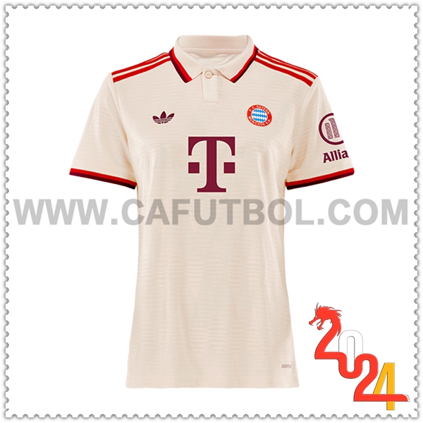 Nuevo Camiseta Bayern Munich Mujer Liga de Campeones 2024 2025