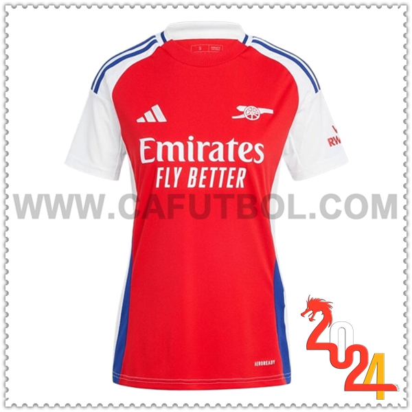 Primera Nuevo Camiseta Arsenal Mujer 2024 2025