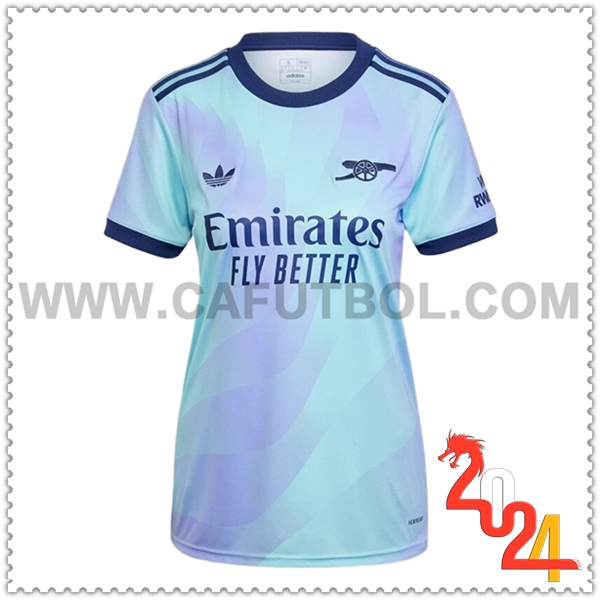 Tercero Nuevo Camiseta Arsenal Mujer 2024 2025