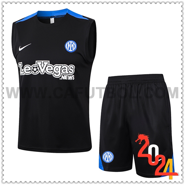 Camiseta Entrenamiento sin mangas Inter Milan Negro/Azul 2024 2025 -02