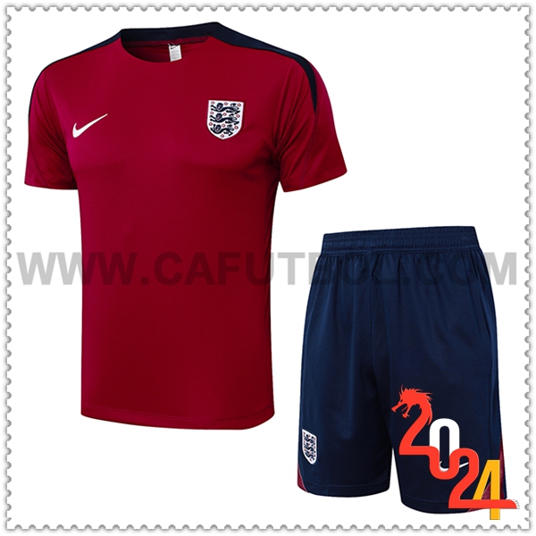 Camiseta Entrenamiento Inglaterra Rojo/Negro 2024 2025