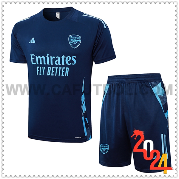 Camiseta Entrenamiento Arsenal azul real 2024 2025 -02