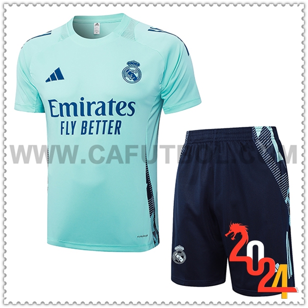 Camiseta Entrenamiento Real Madrid Verde/Azul 2024 2025