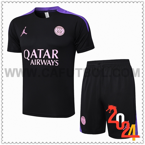 Camiseta Entrenamiento PSG Negro/Violeta 2024 2025