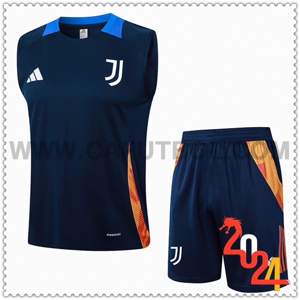 Camiseta Entrenamiento sin mangas Juventus azul real 2024 2025