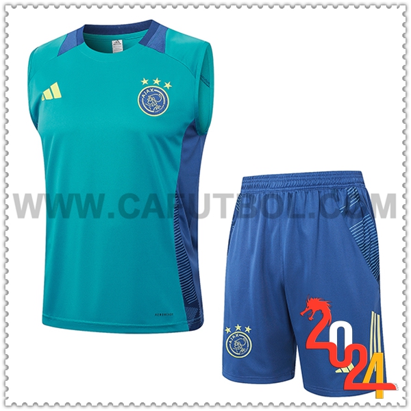 Camiseta Entrenamiento sin mangas Ajax Verde/Azul 2024 2025