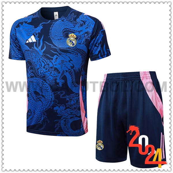 Camiseta Entrenamiento Real Madrid Azul/Rosa 2024 2025