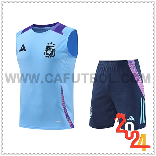 Camiseta Entrenamiento sin mangas Argentina Azul/Violeta 2024 2025