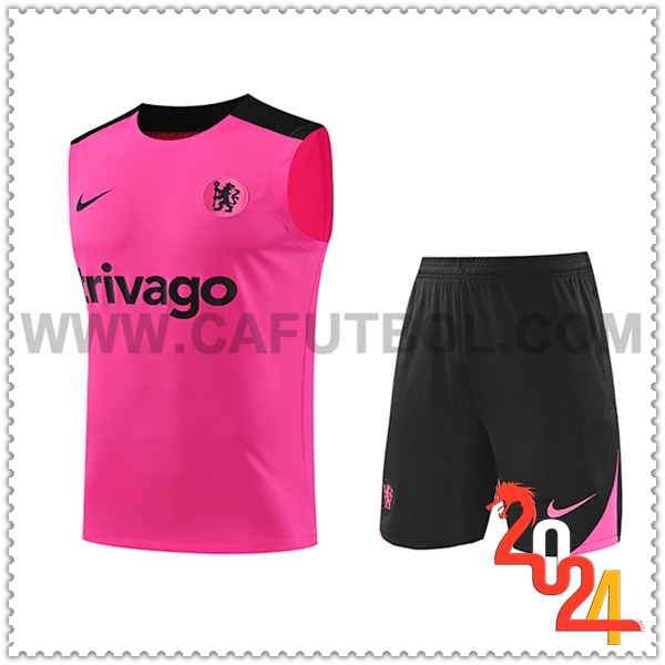 Camiseta Entrenamiento sin mangas FC Chelsea Violeta/Negro 2024 2025